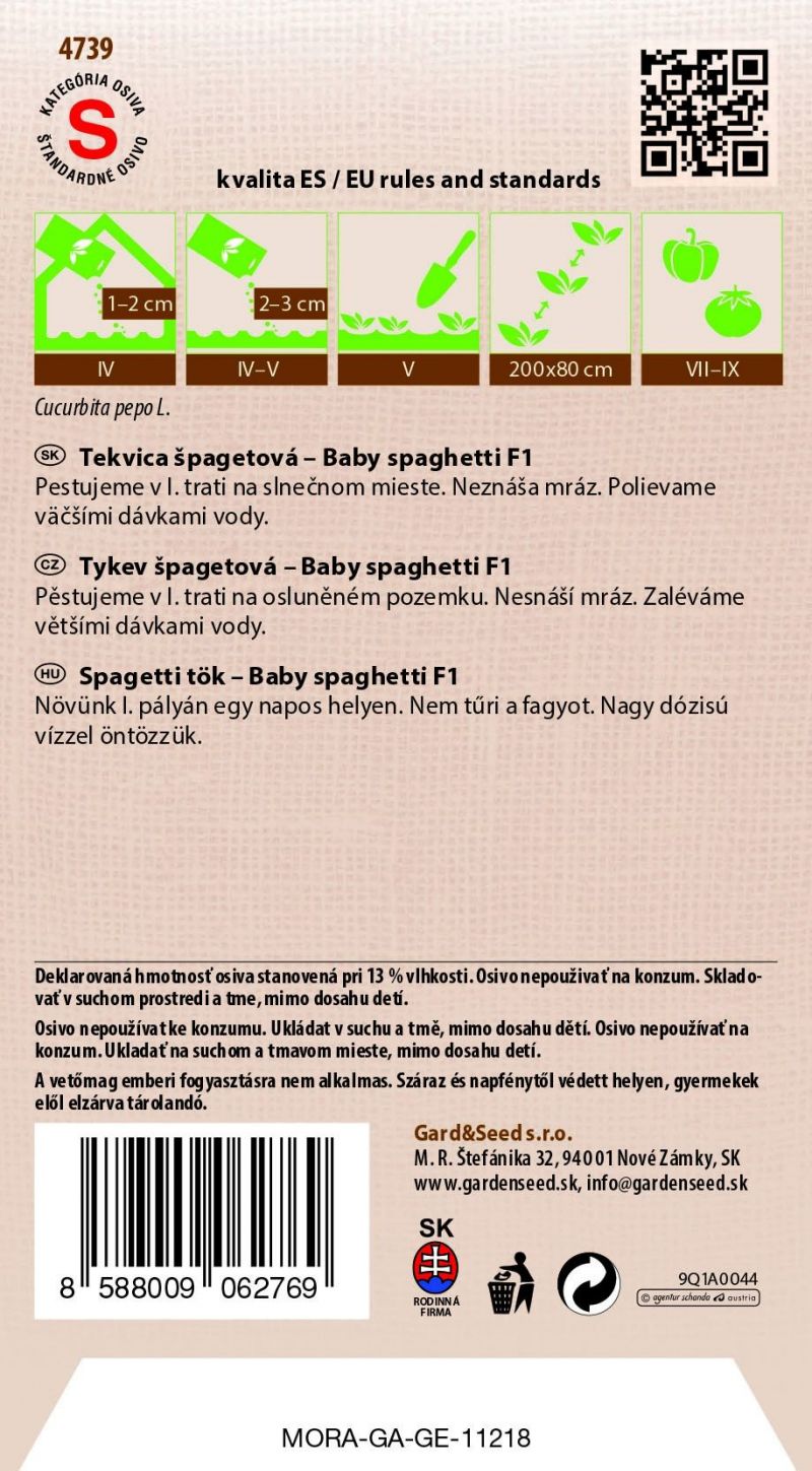 Kinekus Tekvica Baby spaghetty F1 #8SK