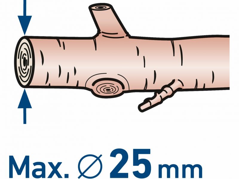 EXTOL CRAFT Nožnice na konáre akumulátorová bezuhlíkové, 20V, bez aku a nabijačky, max. 25mm, EXTOL CRAFT