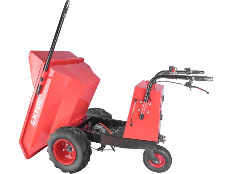 EXTOL PREMIUM Dumper – transportér s elektrickým pohonom, 400kg, 200L, 48V/15Ah, EXTOL PREMIUM