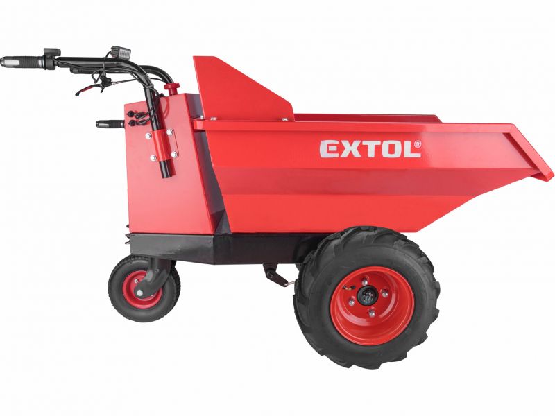EXTOL PREMIUM Dumper – transportér s elektrickým pohonom, 400kg, 200L, 48V/15Ah, EXTOL PREMIUM