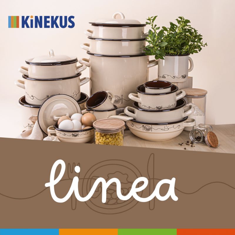 Kinekus Hrnček 10cm/0,7 l s rúčkou dekor Linea