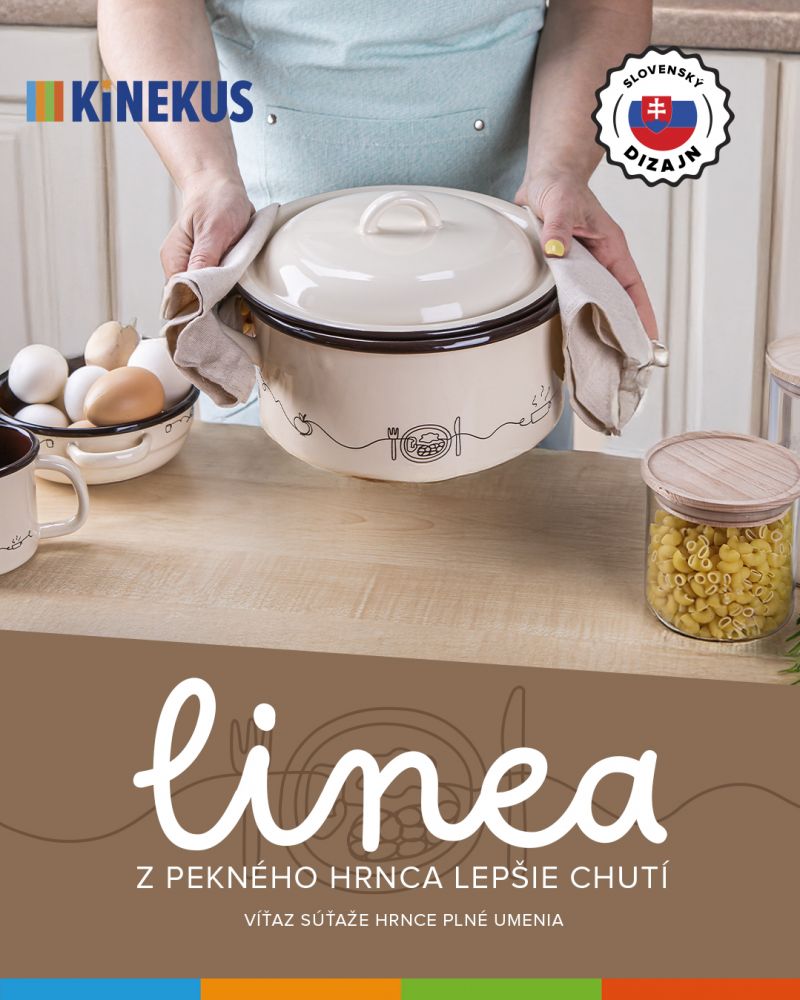 Kinekus Hrnček 10cm/0,7 l s rúčkou dekor Linea