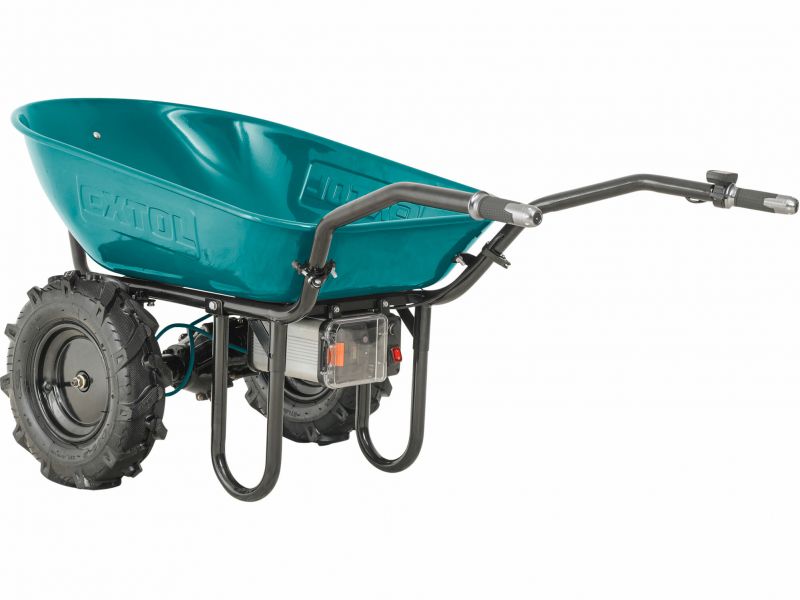EXTOL INDUSTRIAL Fúrik na AKU pohon, dvojkolesový 1x40V/6Ah, nab.2A, 100L, max.260kg