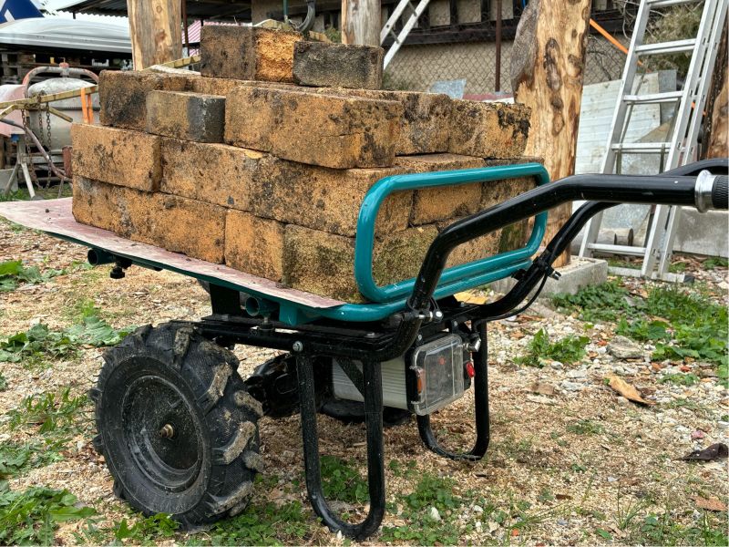 EXTOL INDUSTRIAL Fúrik na AKU pohon, dvojkolesový 1x40V/6Ah, nab.2A, 100L, max.260kg