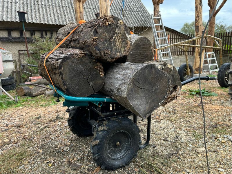 EXTOL INDUSTRIAL Fúrik na AKU pohon, dvojkolesový 1x40V/6Ah, nab.2A, 100L, max.260kg