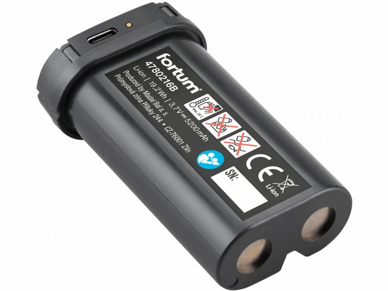 FORTUM Laser líniový samonivelačný 1D-1V (1H360-1V), zelený laser, pulz, 5,2Ah Li-ion aku