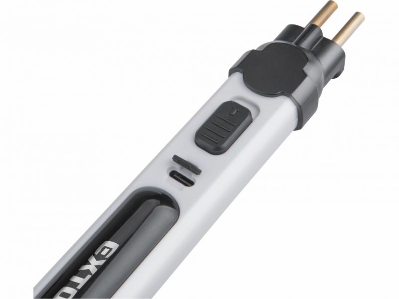 EXTOL PREMIUM Pero vyrezávacie na polystyrén AKU, 2Ah. USB nabíjanie