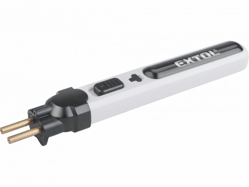 EXTOL PREMIUM Pero vyrezávacie na polystyrén AKU, 2Ah. USB nabíjanie