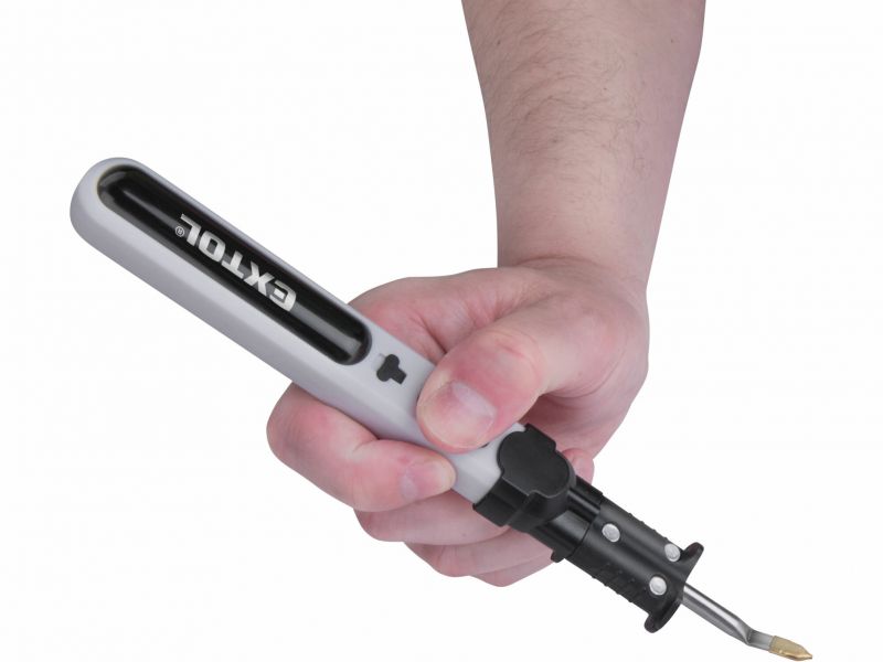 EXTOL PREMIUM Pero vyrezávacie na polystyrén AKU, 2Ah. USB nabíjanie