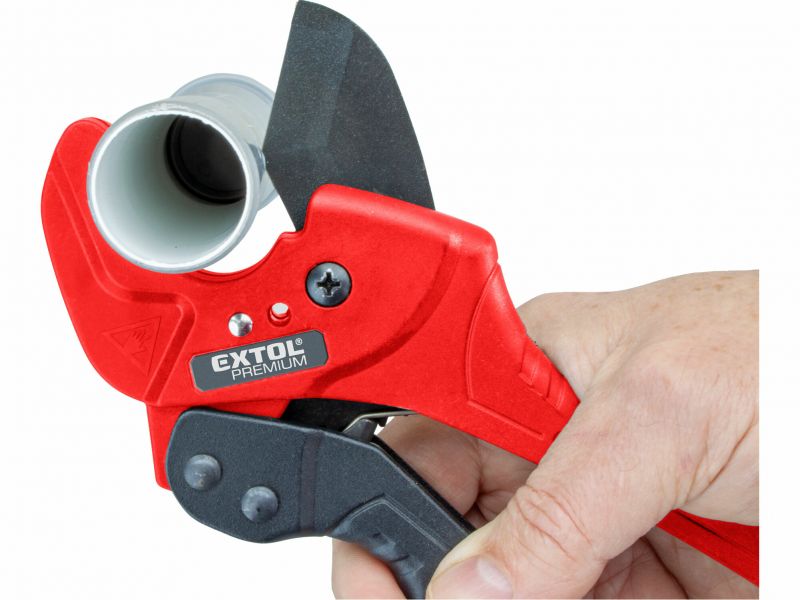 EXTOL PREMIUM Nožnice na plastové rúrky, max. 42mm,vymeniteľná troj. čepeľ
