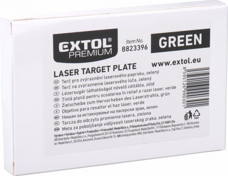 EXTOL PREMIUM Terčík plastový k laserovej vodováhe, zelený