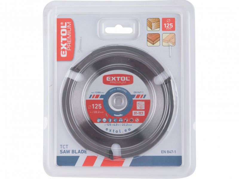 Kinekus Kotúč pilový s SK plátkami, 125x3x22,2mm, 3Z