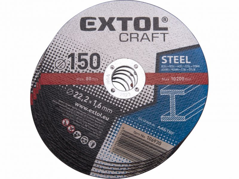 EXTOL CRAFT Kotúč rezný na kov 150x1,6mm