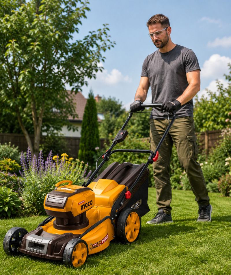 Kosačka na trávu LI-ION 46cm LMLI20185 INGCO INDUSTRIAL AKU 20V bez akumulátora a nabíjačky