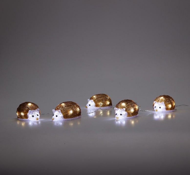 Kinekus Postavička ježko 40 LED sada 5 ks s časovačom