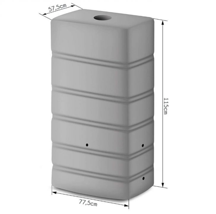 Kinekus Sud na dažďovú vodu AQUA TOWER 450L, svetlo sivý