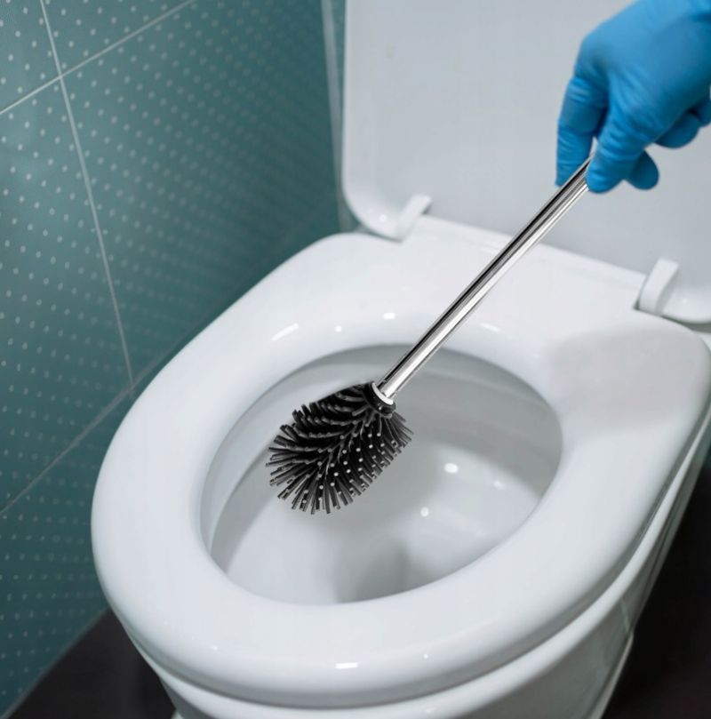 Kinekus Kefa WC samostatná silikón + nerez čierna