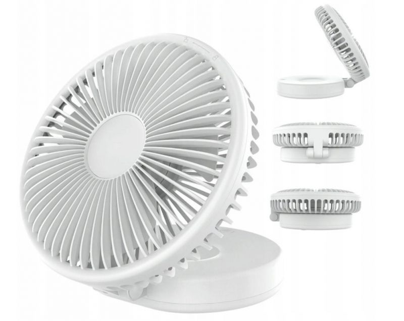 Kinekus Ventilátor prenosný akumulátorový 19cm s batériou 2400mAh