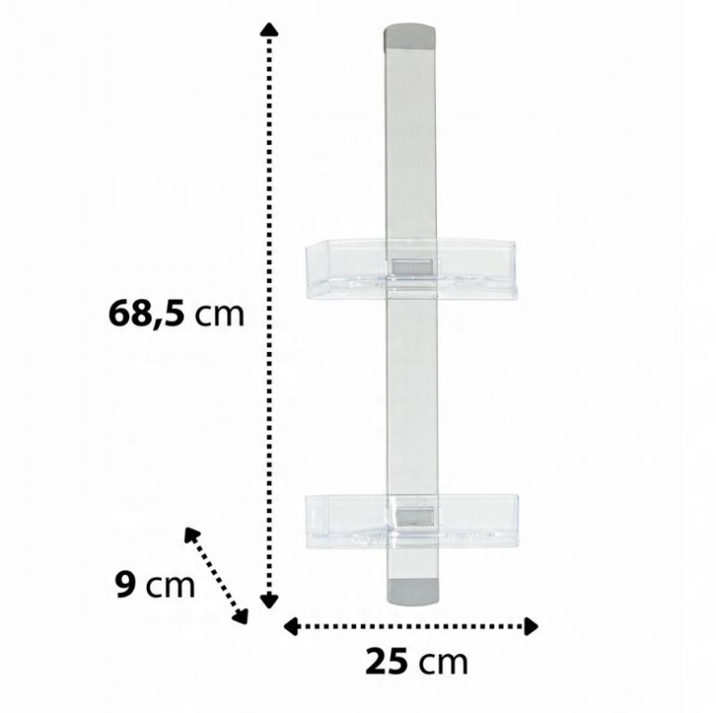 Kinekus Polička kúpeľňová 2- poschodová 68,5x25x9cm