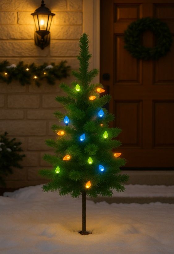 Kinekus Stromček vianočný 50cm umelý s LED osvetlením