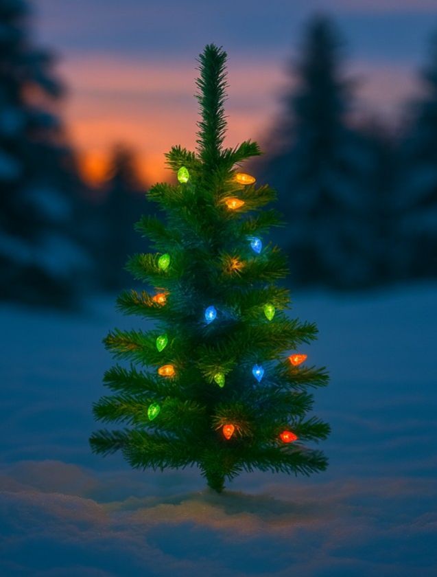 Kinekus Stromček vianočný 50cm umelý s LED osvetlením