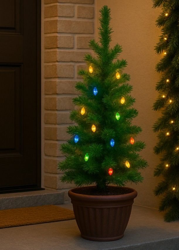Kinekus Stromček vianočný 50cm umelý s LED osvetlením