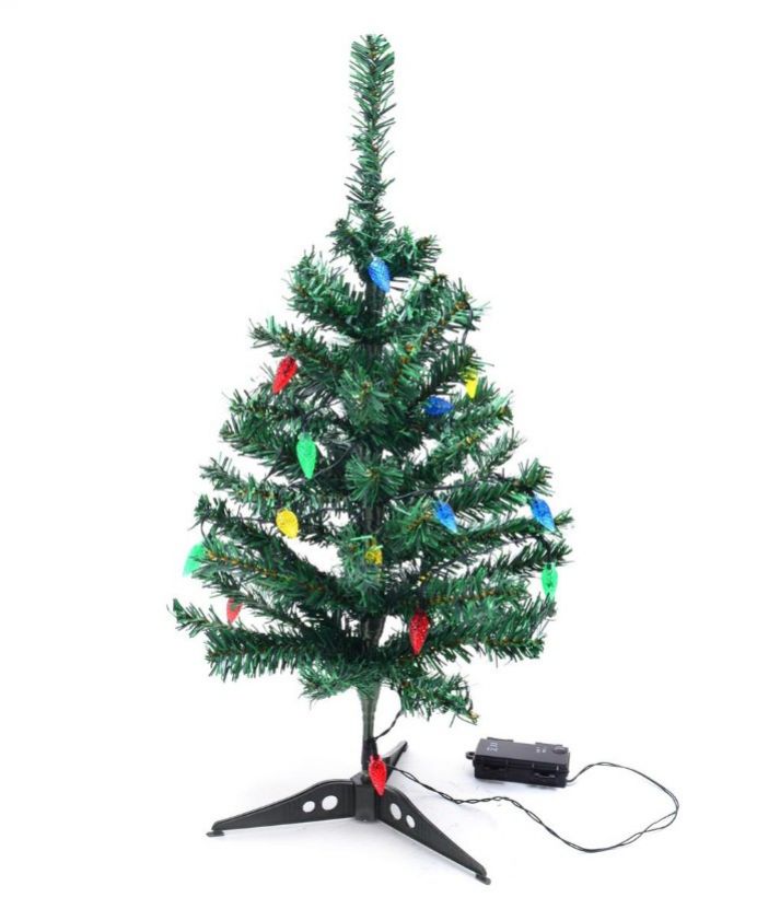 Stromček vianočný 50cm umelý s LED osvetlením 