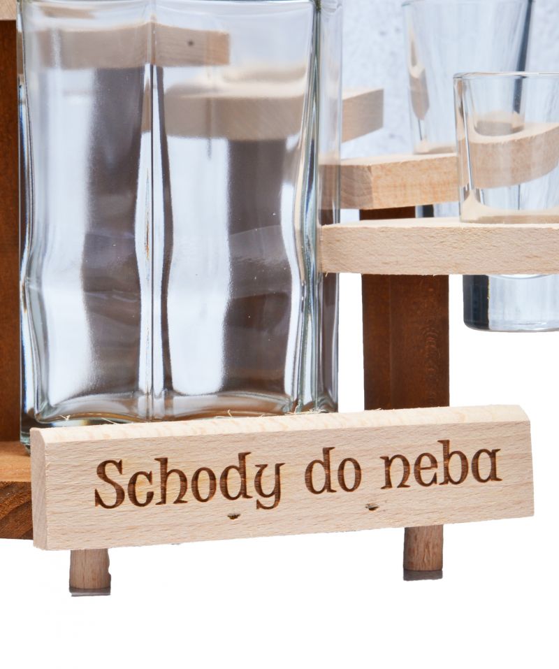 Kinekus Pohár 25ml štamprlík 6ks v schodoch