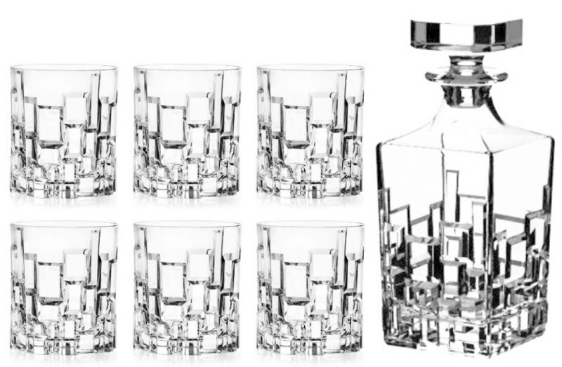 Kinekus Pohár na whisky + fľaša 6ks ETNA