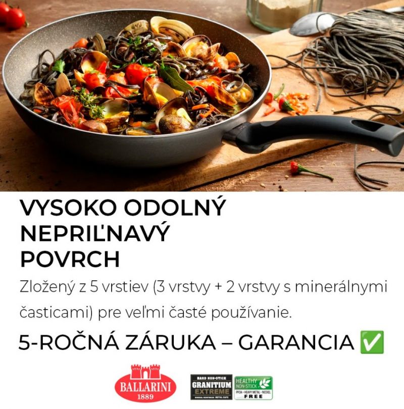 BALLARINI Kastról FERRARA hliníkový 16cm s rúčkou