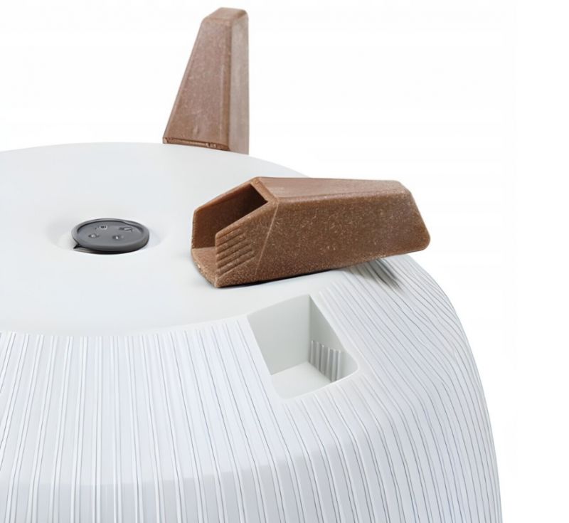 Kinekus Kvetináč plastový, priemer 240mm ROMA JUMPER biely