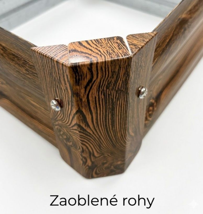 GARDENKUS Záhon vyvýšený oceľový hranatý 120x60x60cm drevodekor GARDENKUS