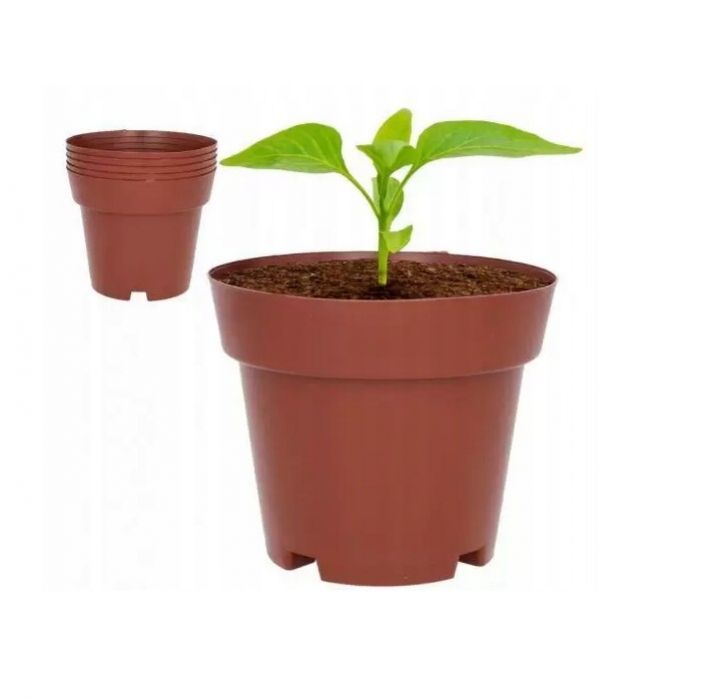 Kvetináč, sadbovač plastový, 14,5cm, sada 5ks