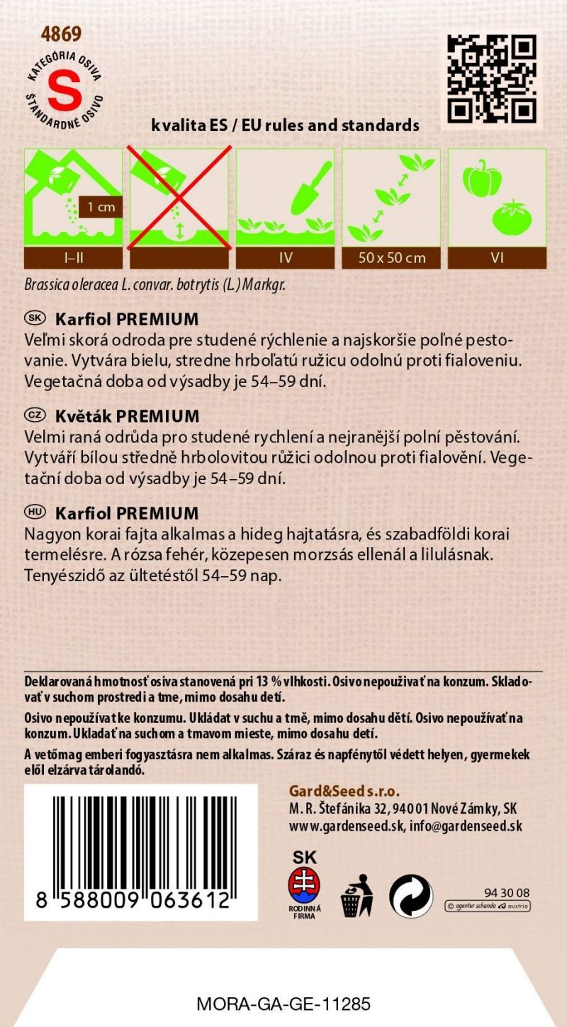 Kinekus Karfiol jarný skorý PREMIUM LINE #4SK