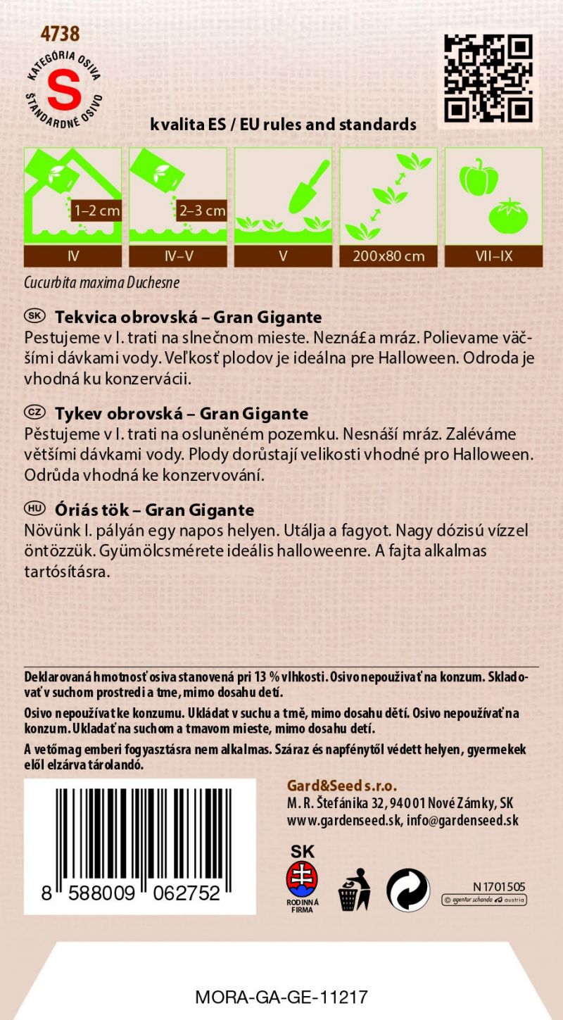 Kinekus Tekvica GRAN GIGANTE #6SK