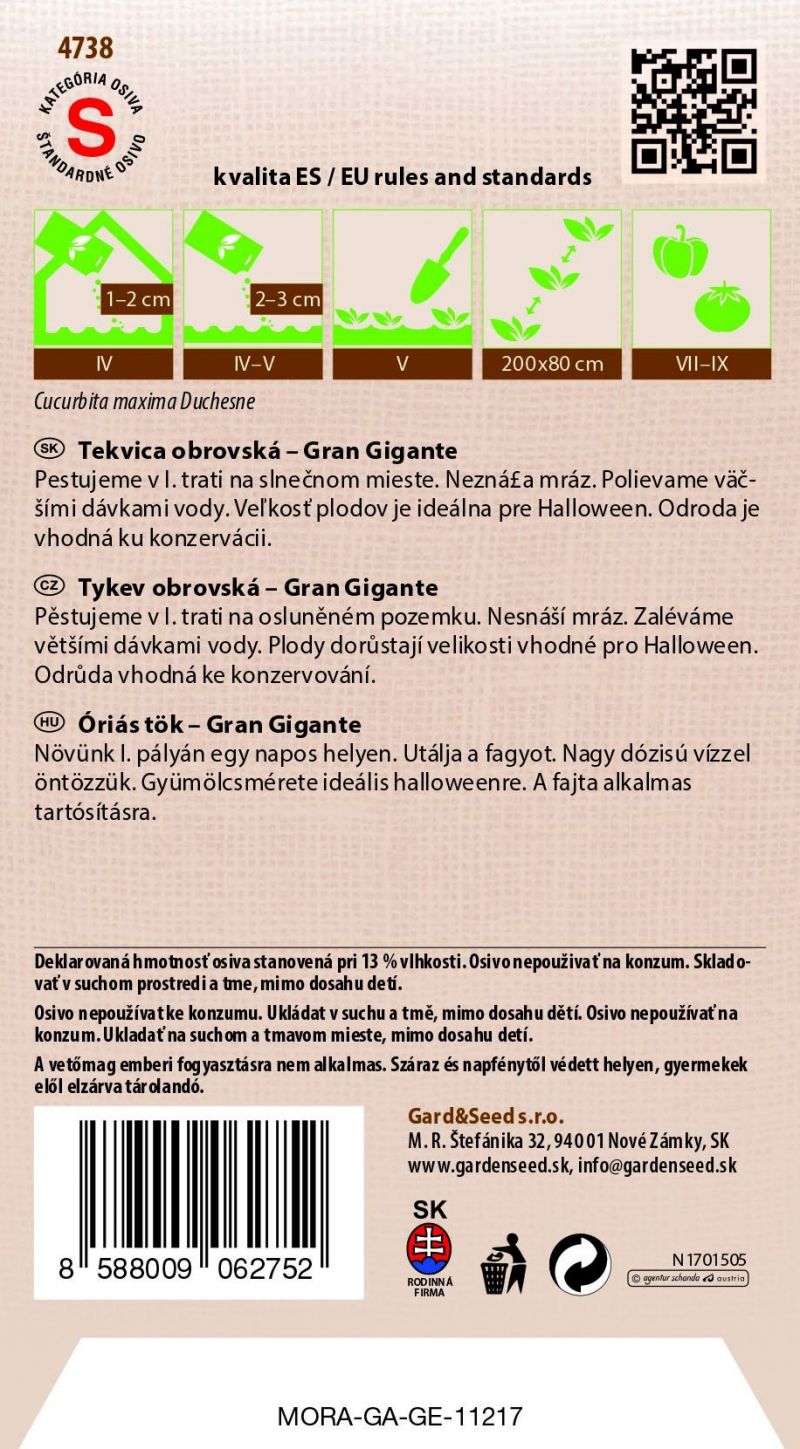Kinekus Tekvica GRAN GIGANTE #6SK