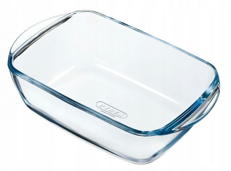 PYREX Dóza na potraviny s vekom obdĺžniková, 23x15x7cm, 1,2L, číre sklo, PYREX