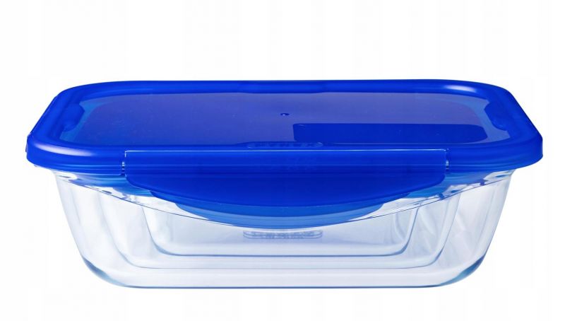 PYREX Dóza na potraviny s tesniacim vekom obdĺžniková, 25x19x7cm, 1,9L, sklo číre PYREX