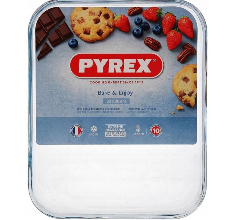 Forma / podnos / na pečenie, viacúčelová, 32x26x2cm, sklo číre PYREX foto3