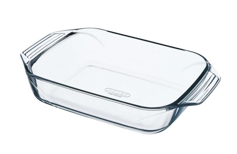 PYREX Pekáč s ušami hranatý, 35x23x7cm, 3L, sklo číre PYREX KLC