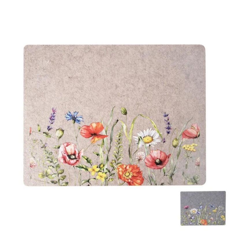 Kinekus Prestieranie dekoračné jarné kvety 45x35 cm, polyester (plsť), mix