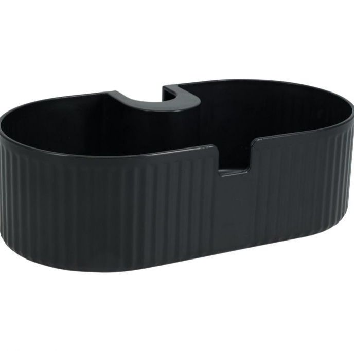 Kinekus Organizér, polička do sprchy 24x13 cm plast čierna
