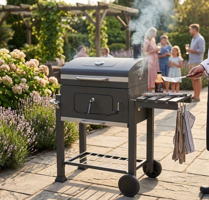Kinekus Gril Konzul, BBQ, na drevené uhlie, 117x66x108 cm
