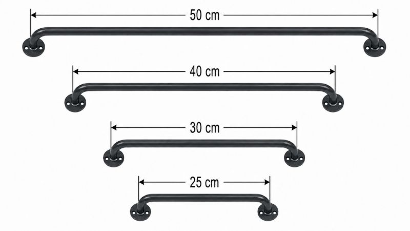 Madlo kovové 50 cm antracitové