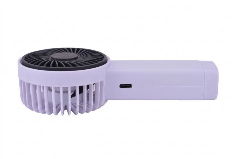 Kinekus Ventilátor ručný nabíjateľný USB, 3 rýchlosti, 14,2cm mix farieb
