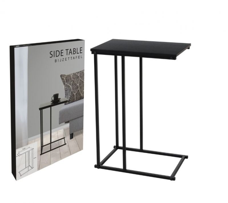 Kinekus Stolík 40x26x58cm kovový čierny