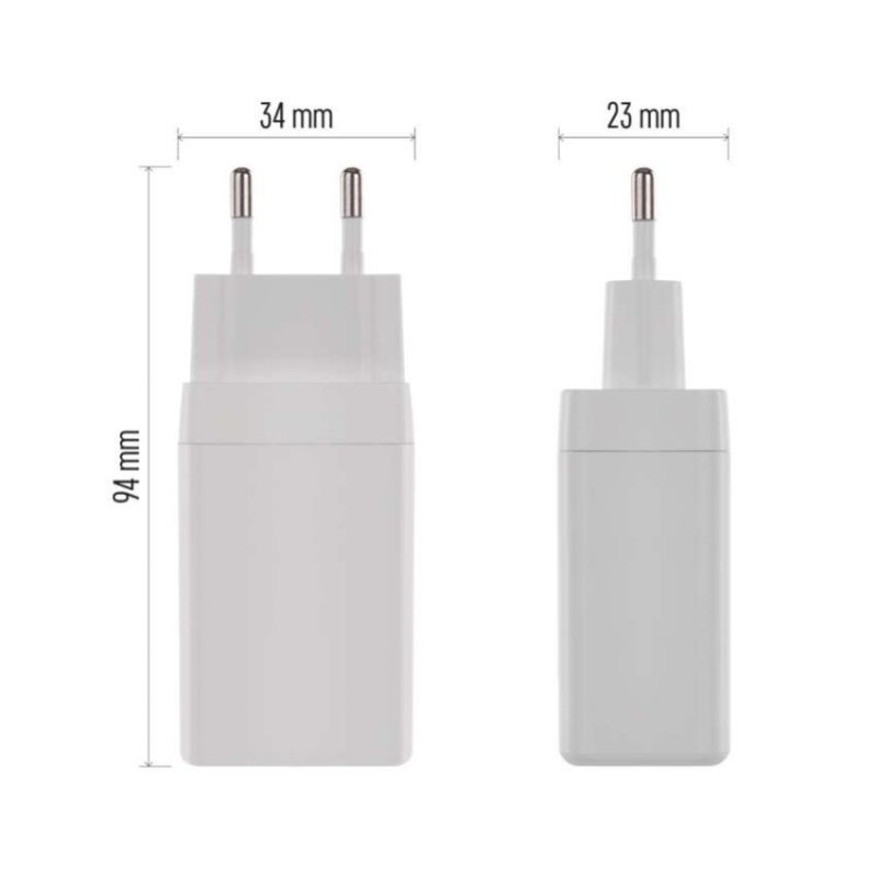 EMOS Adaptér USB univerzálny GaN do siete PD 65 W max