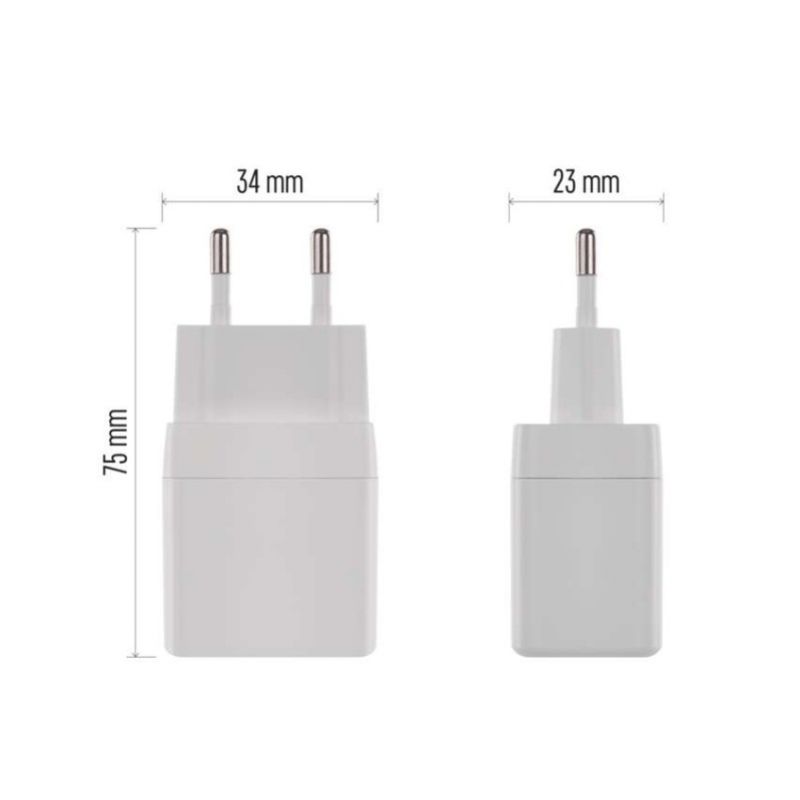 EMOS Adaptér USB univerzálny GaN do siete PD 20 W max
