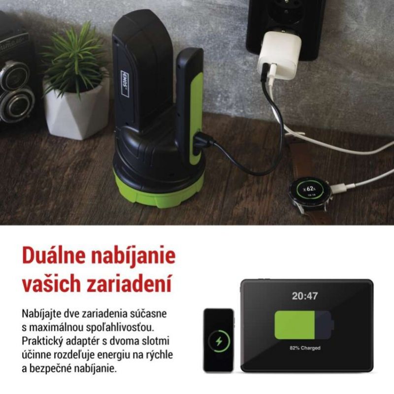 EMOS Adaptér USB univerzálny BASIC do siete 15 W max.