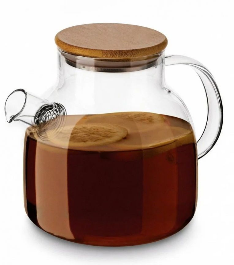 Kinekus Džbán sklenený s oceľovou špirálou1,3L + veko NEXO